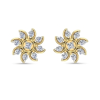 Kennedy Gold Diamond Earrings Kennedy Gold Diamond Earrings