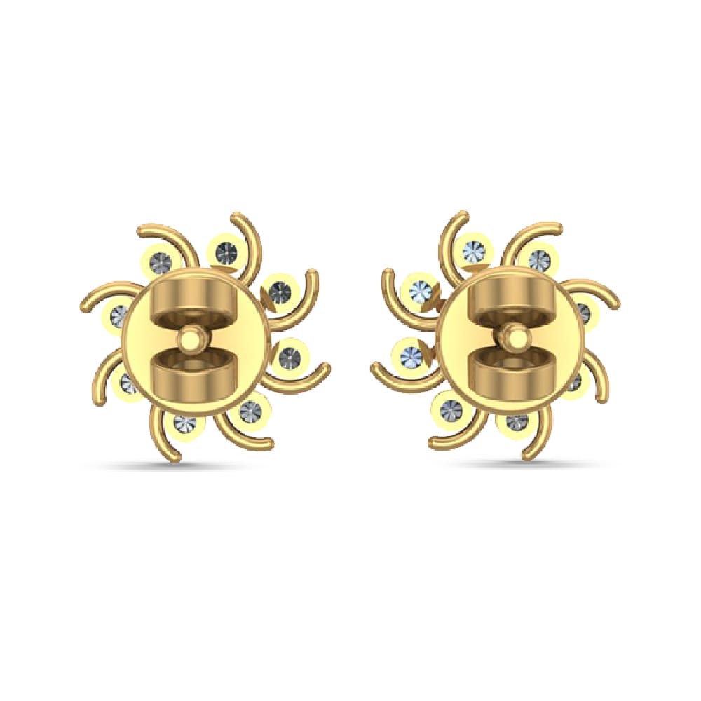 Kennedy Gold Diamond Earrings