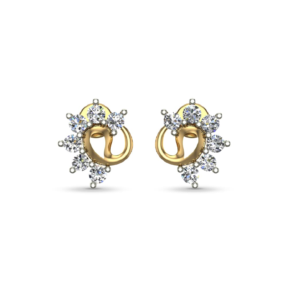 Hadley Gold Diamond Earrings