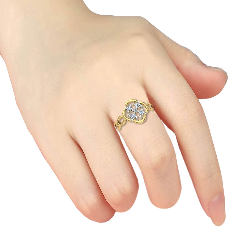 Noelle Gold and Diamond Ring