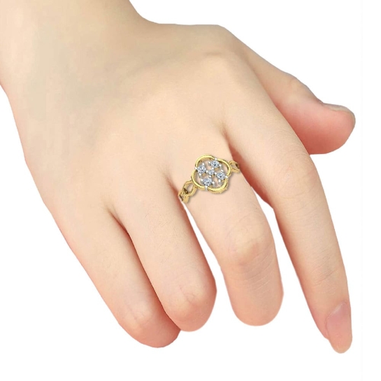 Noelle Gold and Diamond Ring