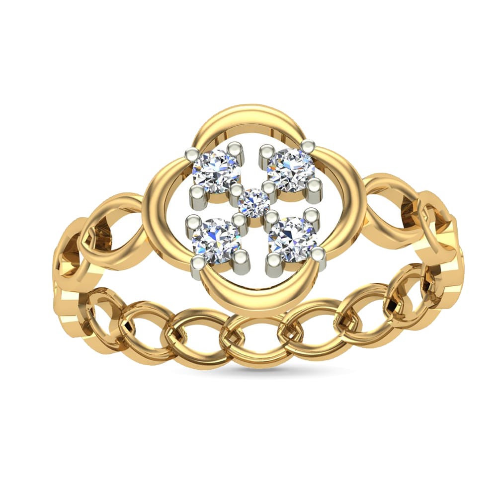 Noelle Gold and Diamond Ring