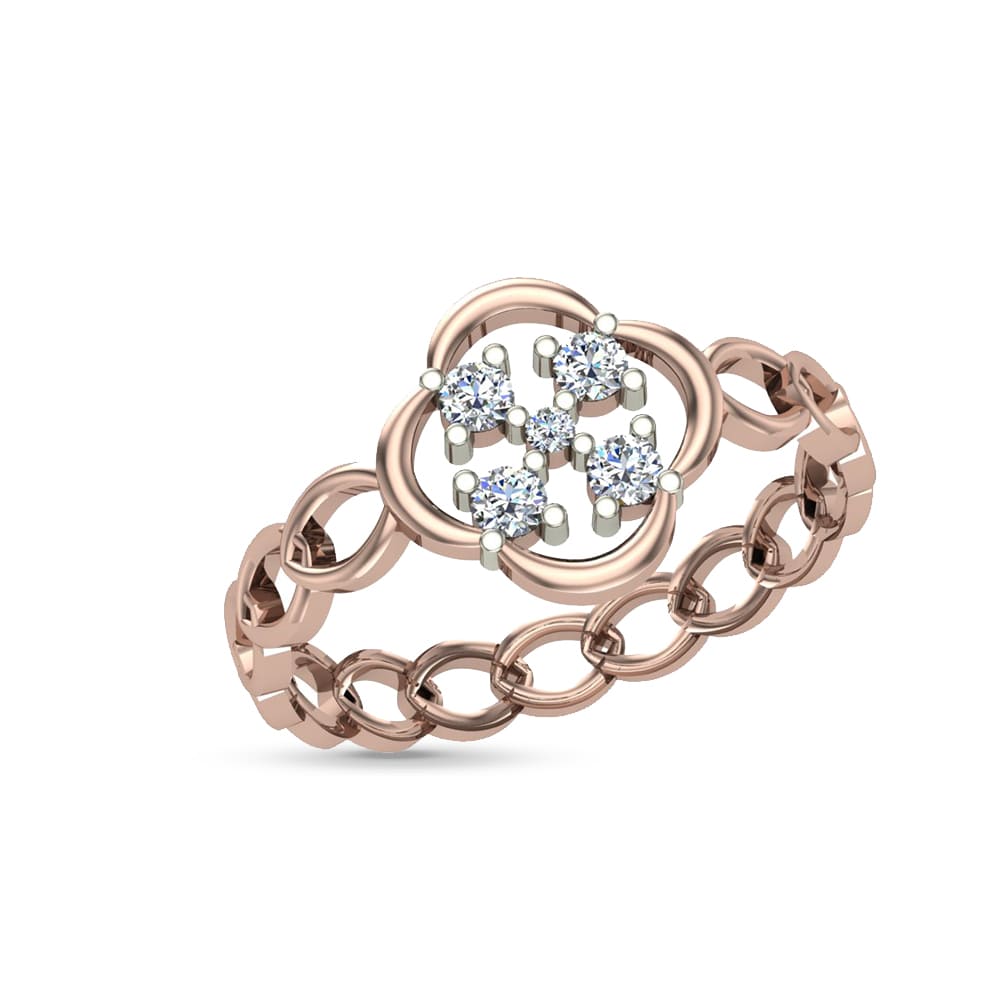 Noelle Gold and Diamond Ring