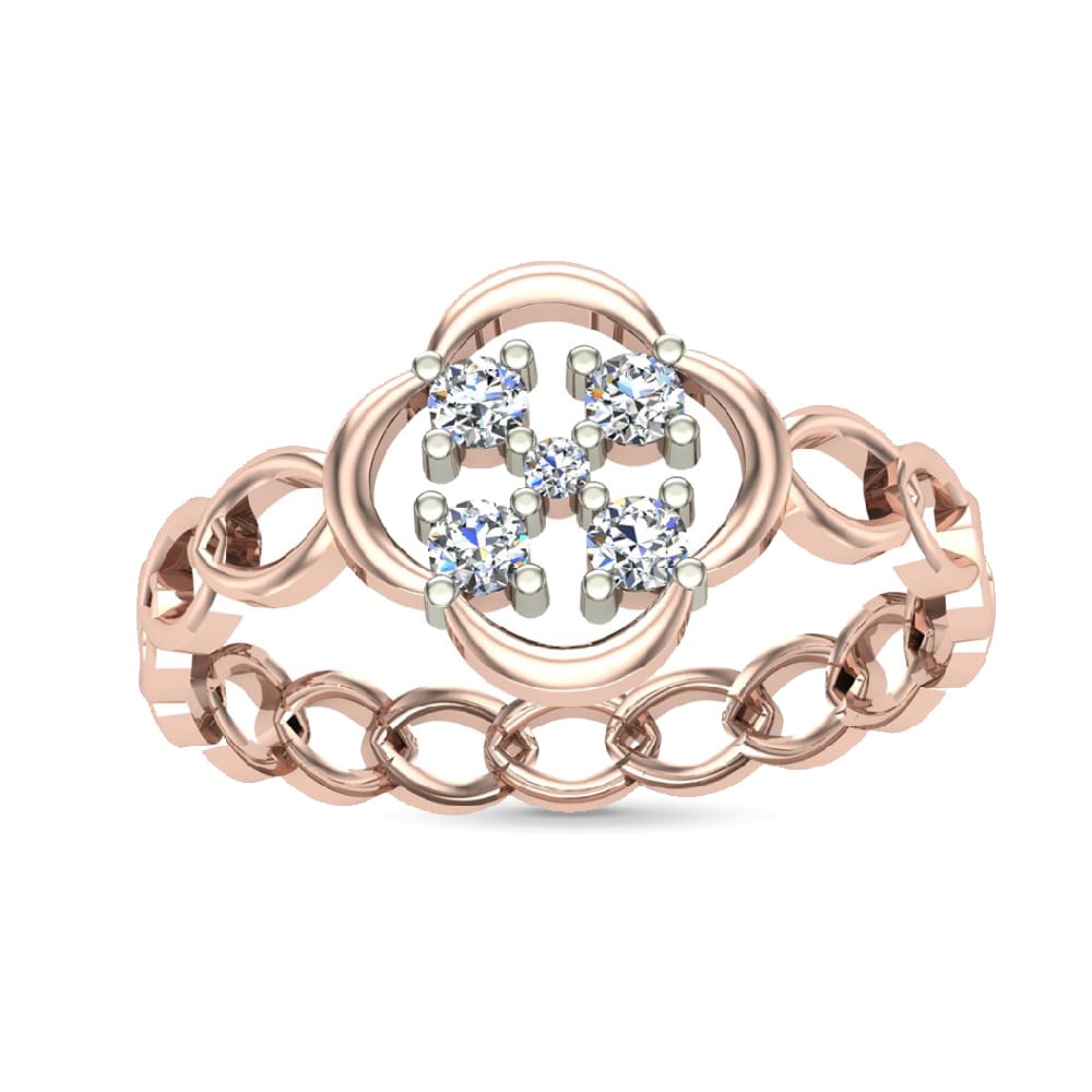 Noelle Gold and Diamond Ring