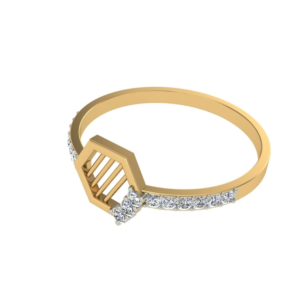 Gracie Gold and Diamond Ring