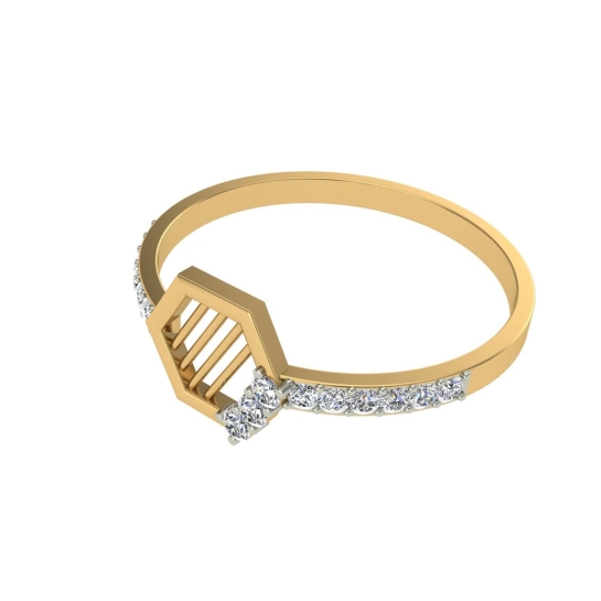 Gracie Gold and Diamond Ring