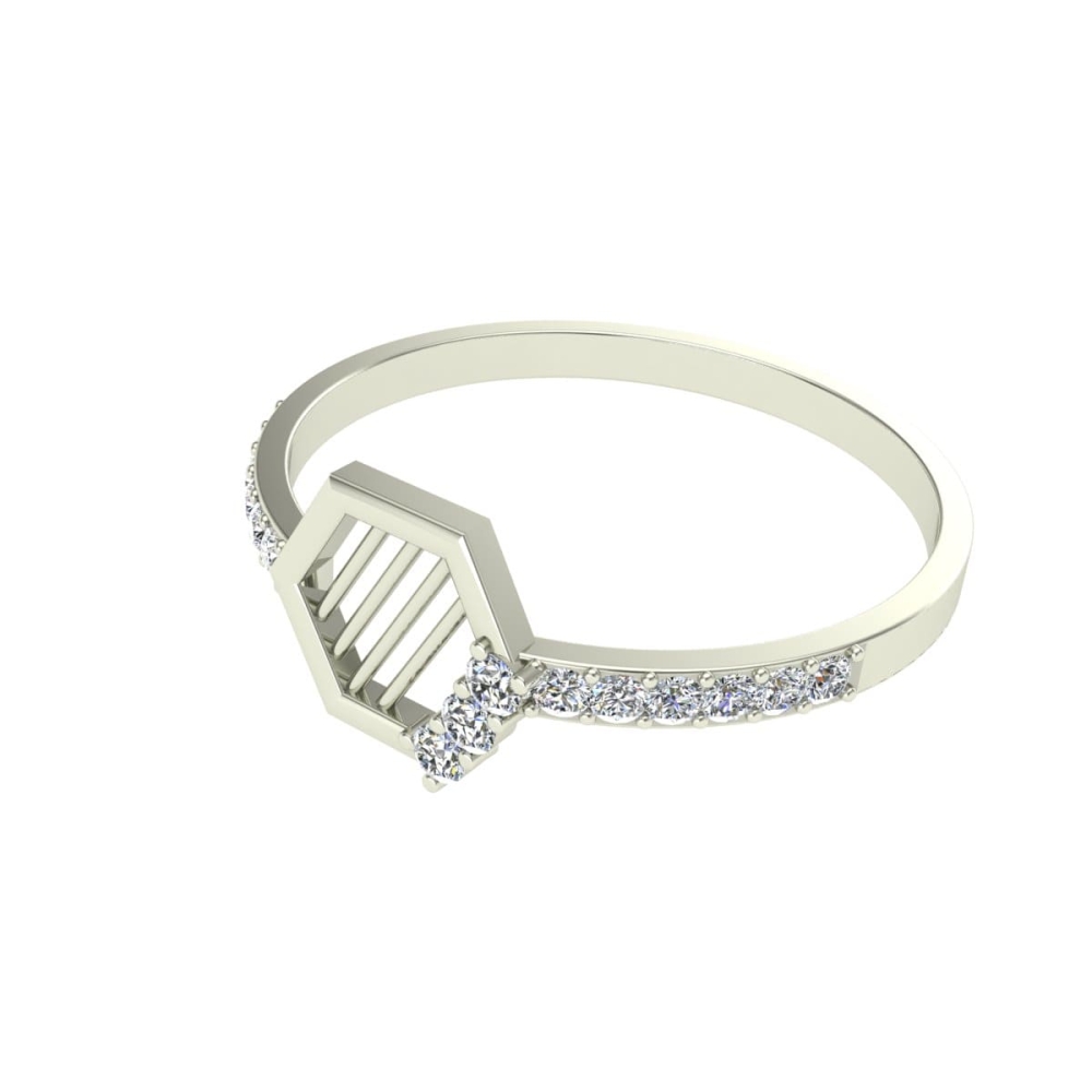 Gracie Gold and Diamond Ring
