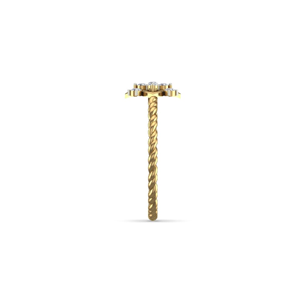 Lucille Gold and Diamond Ring