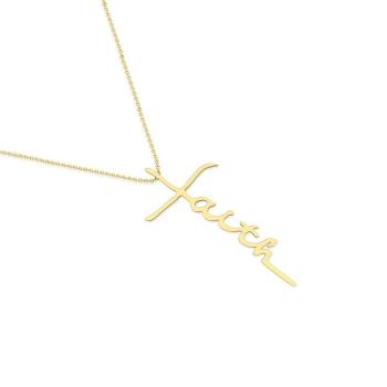 Faith Gold Pendant&hellip;