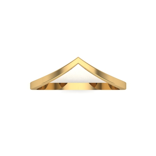 Disha Gold Chevron Ring