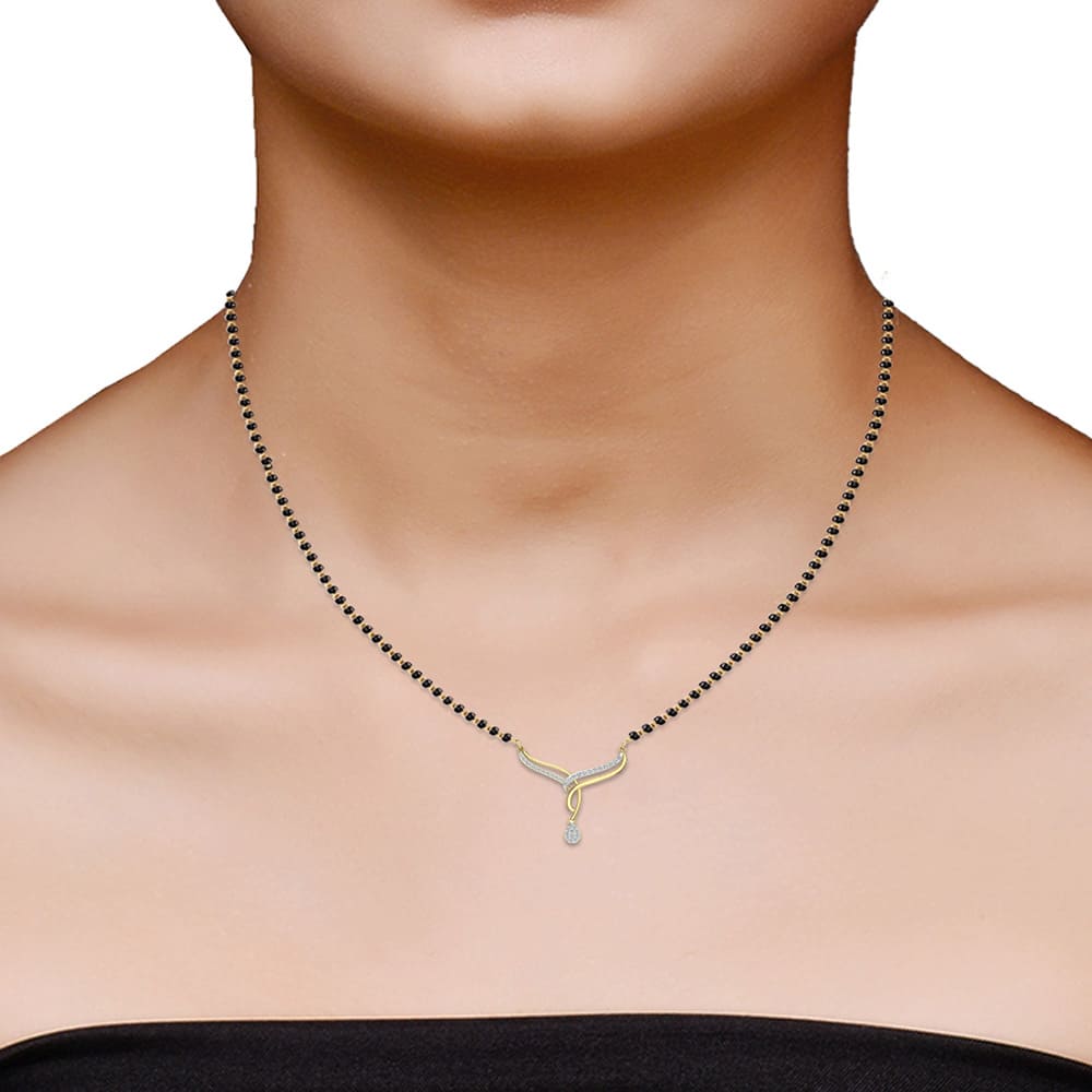 Paislee Diamond Mangalsutra