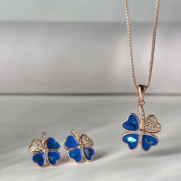 Meena 925 Sterling Silver Combo Drops and Pendant Meena 925 Sterling Silver Combo Drops and Pendant