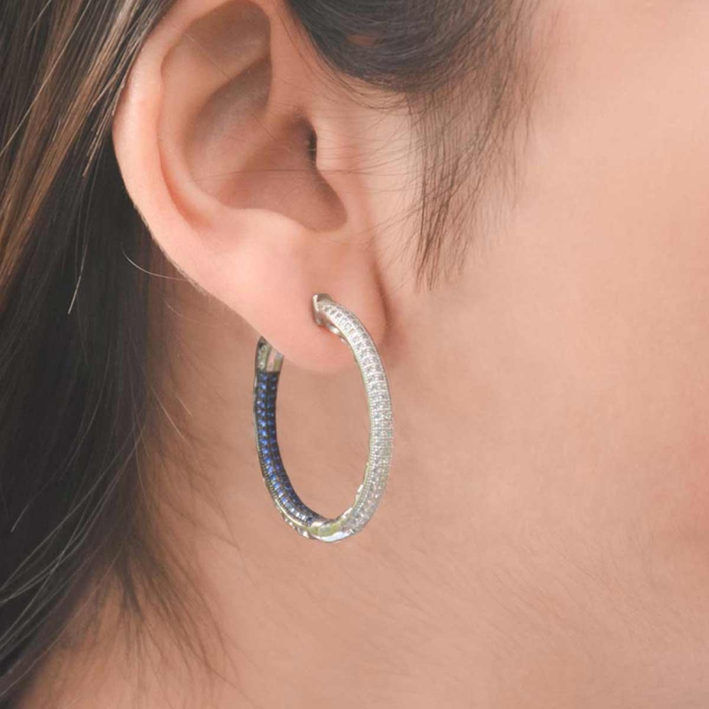 925 Zobia Sterling Silver Stone earrings