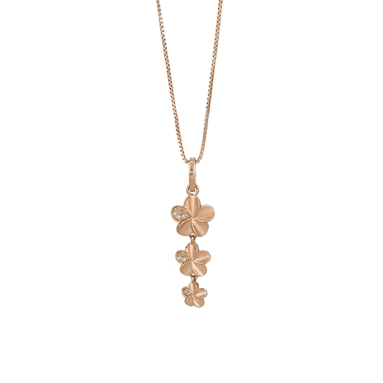 925 Sakshi Sterling Silver Rose Drops and Pendant