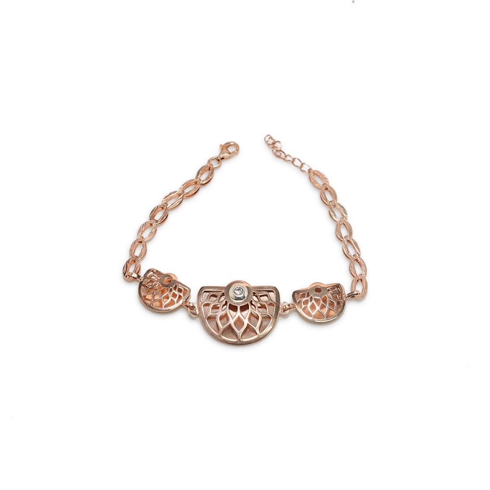 925 Anshita Silver 2 Sided Beautiful charm bracelet | Silver Bracelet For Women