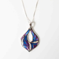 Priti 925 Silver Drops and Pendant Set Priti 925 Silver Drops and Pendant Set