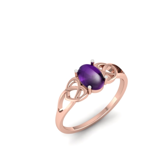 Moon gold ring