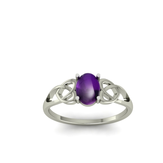 Moon gold ring