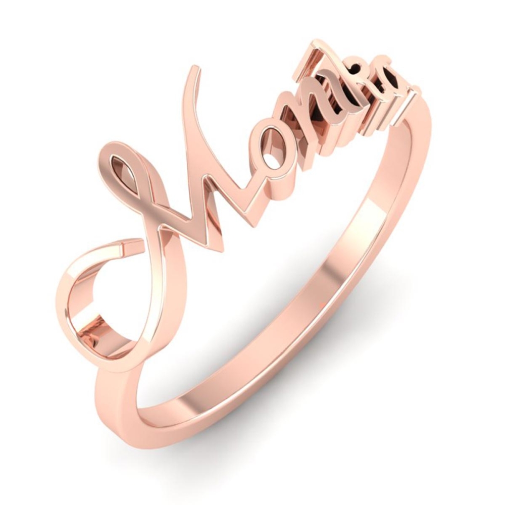 monika name gold ring 