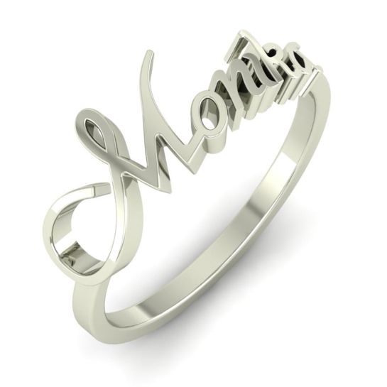 monika name gold ring 