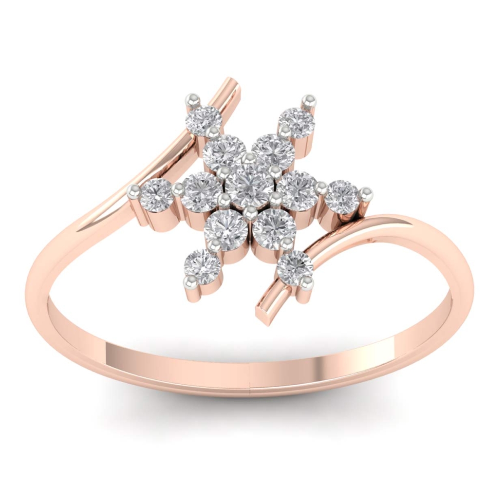 Avika Gold and Diamond Ring