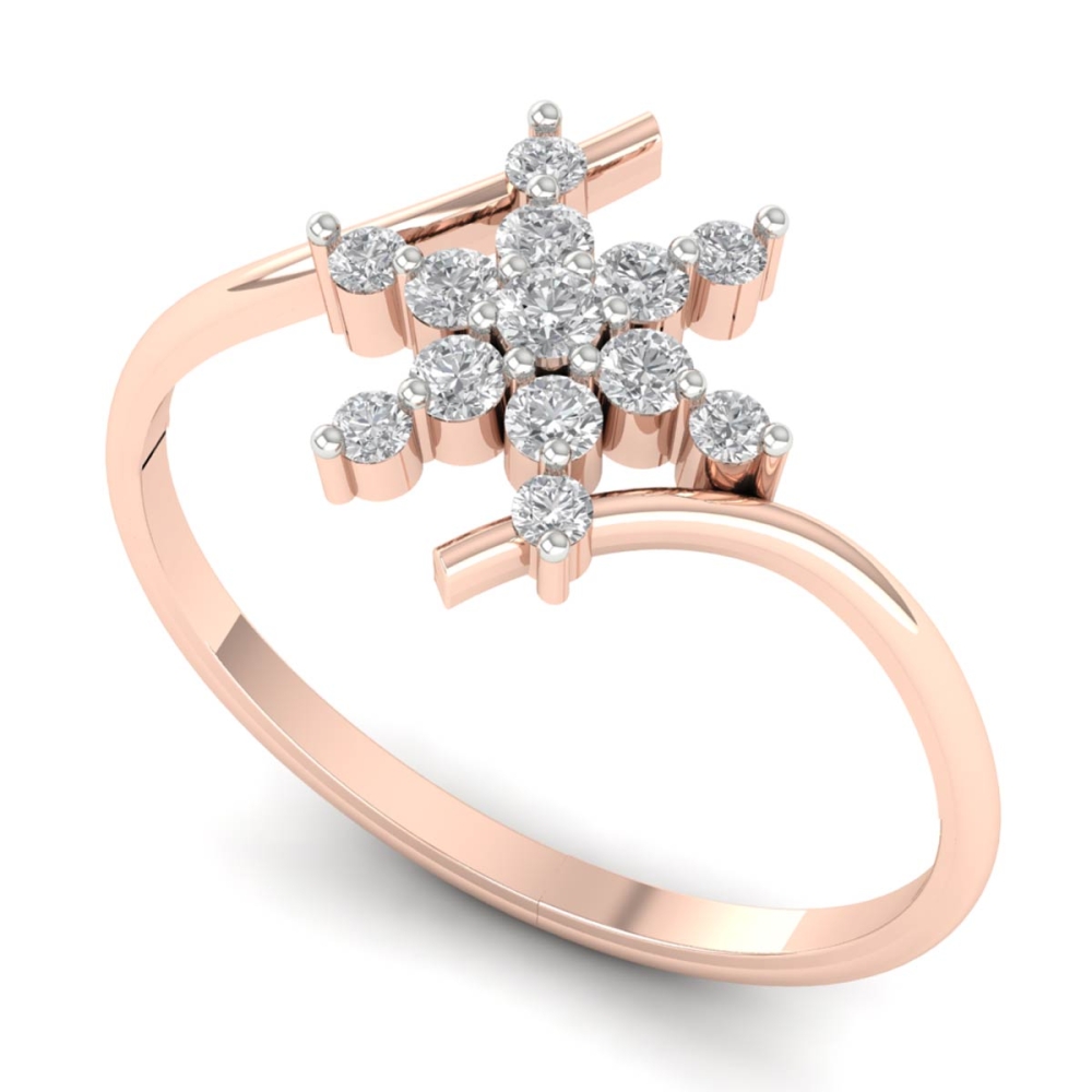 Avika Gold and Diamond Ring