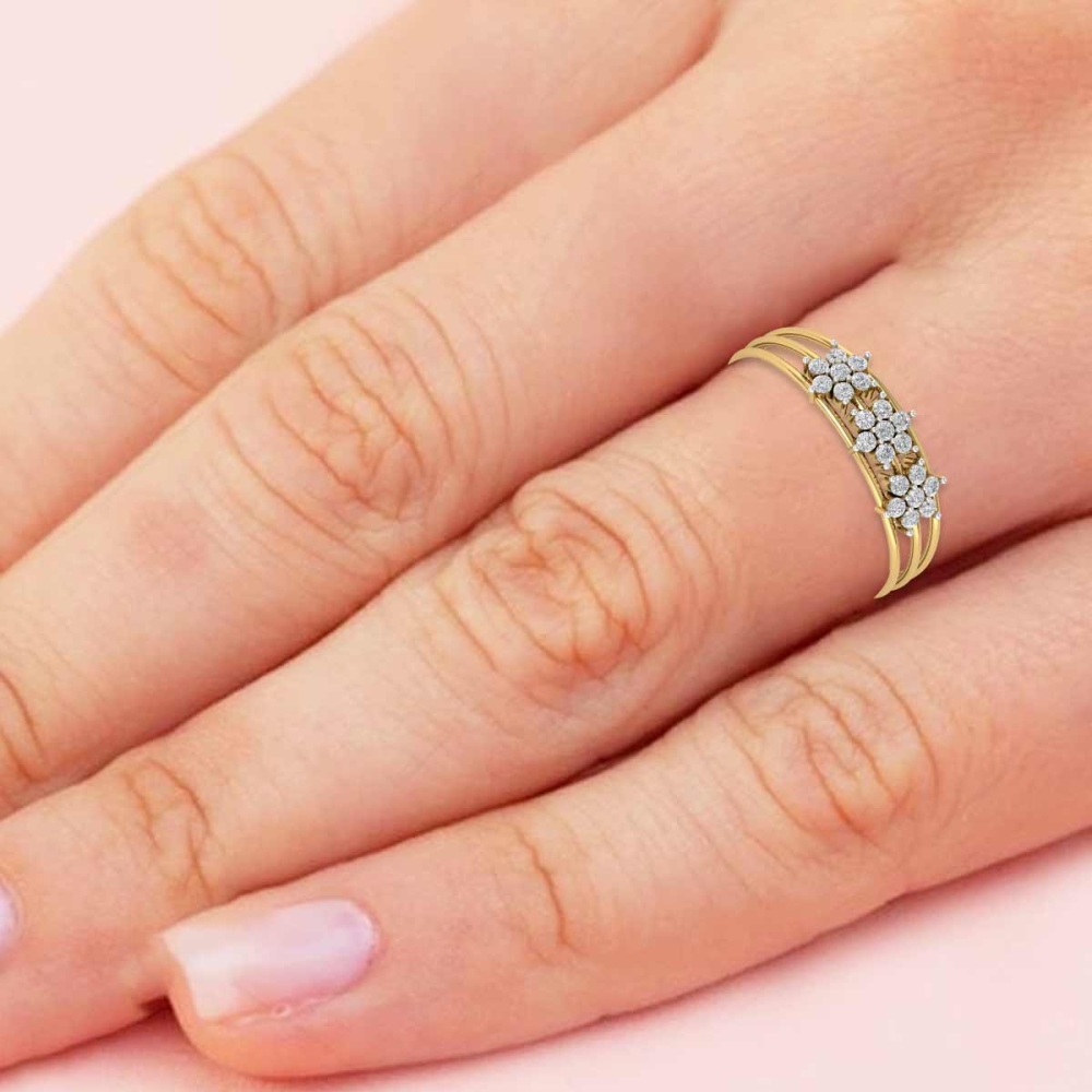 Kishti Gold and Diamond Ring