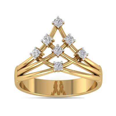 Nilaha Gold and Diamond Ring