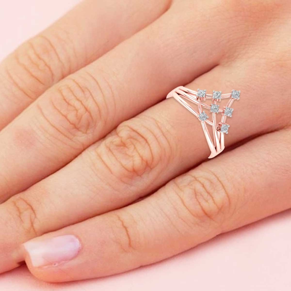 Nilaha Gold and Diamond Ring