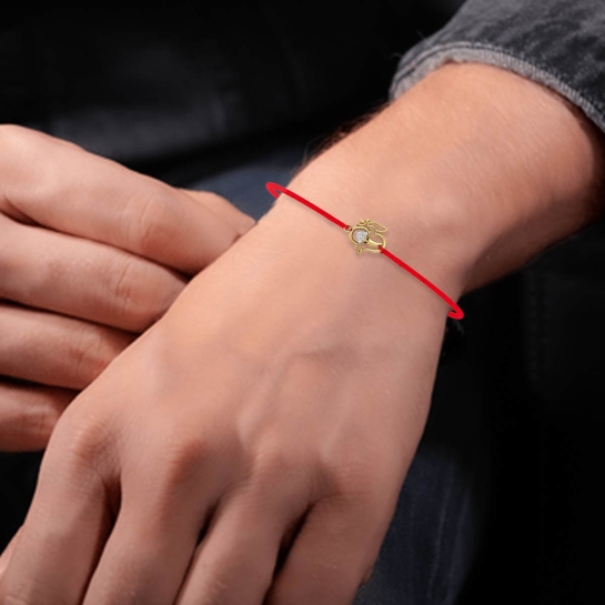 OM Ganesh Diamond Rakhi