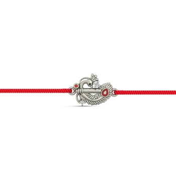 Peacock Silver Rakhi&hellip;