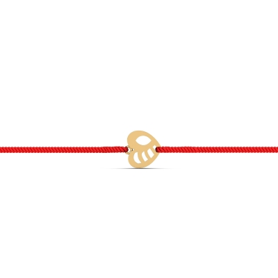 Heart Gold Rakhi for Brother