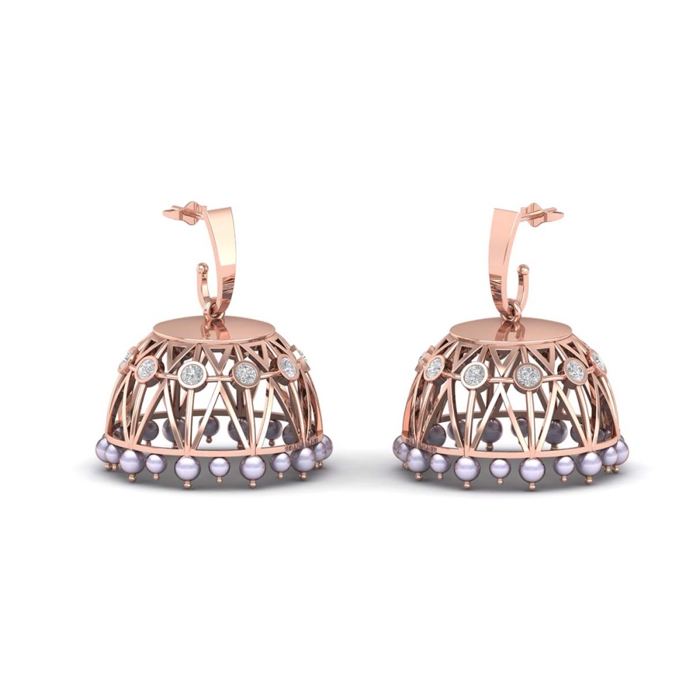 Mahi Diamond Jhumka Earring