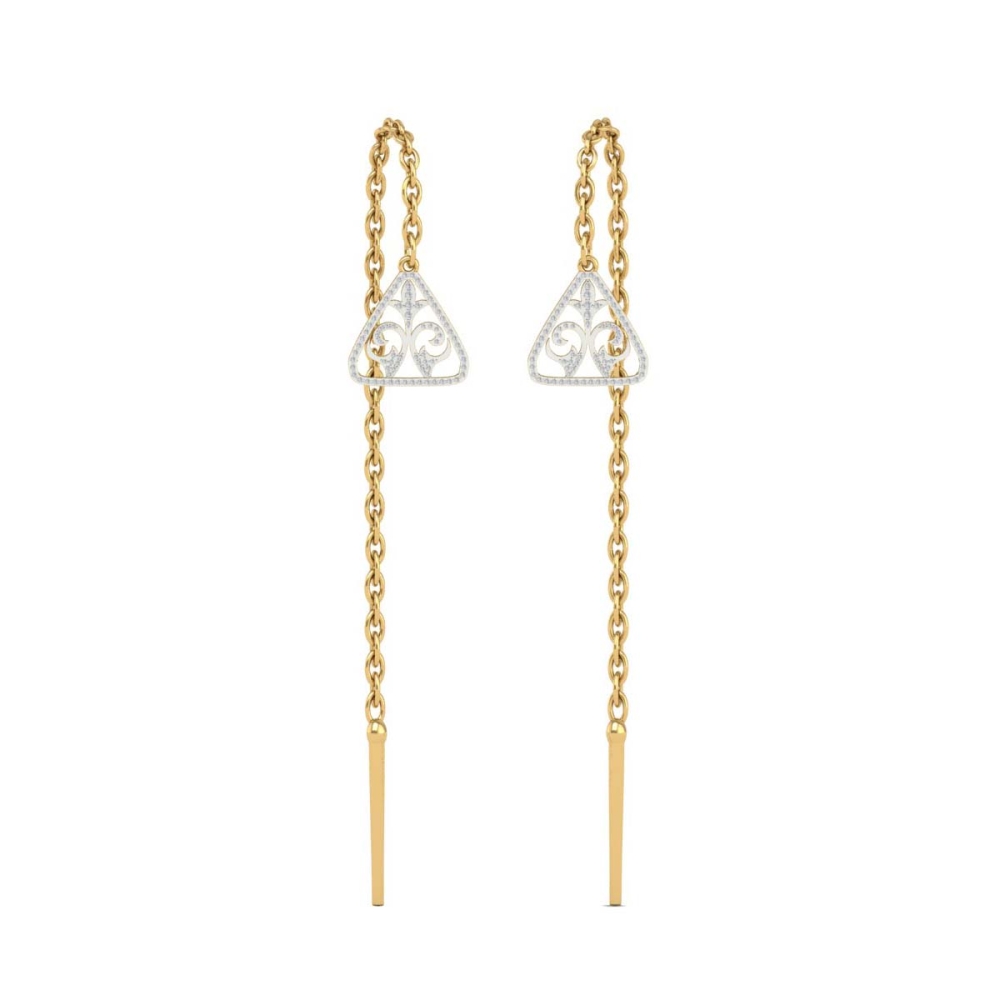 Emma Sui Dhaga Diamond Earring