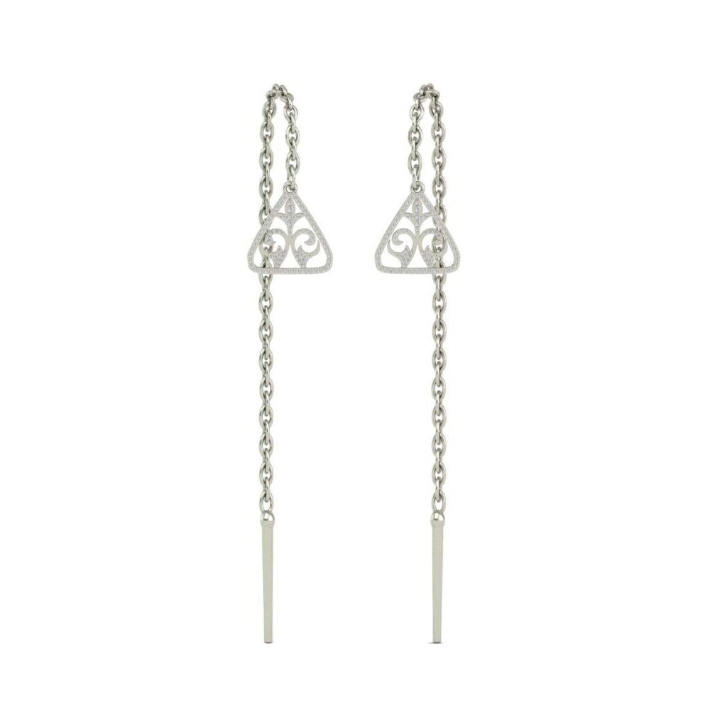 Emma Sui Dhaga Diamond Earring