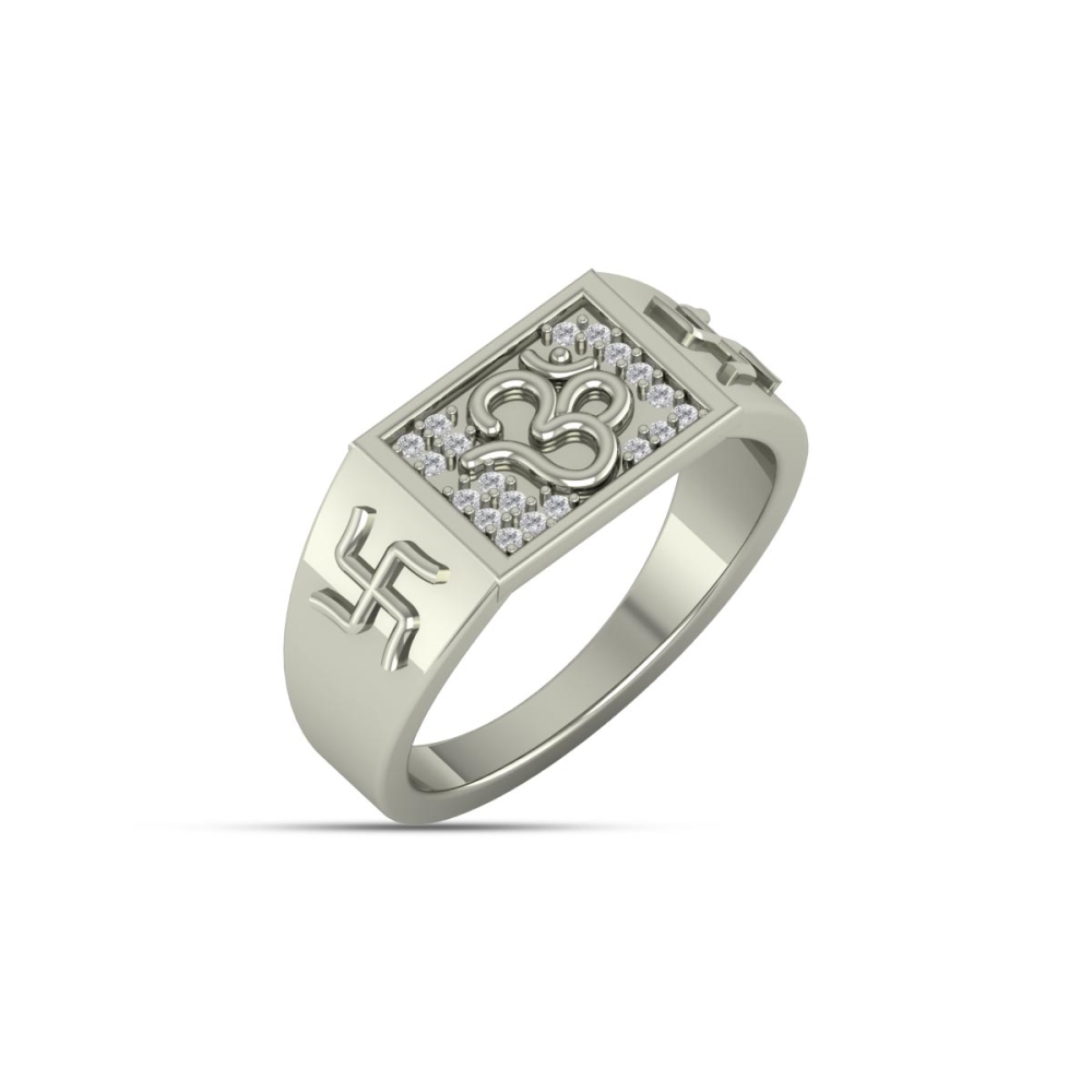 Sushant OM Diamond Ring