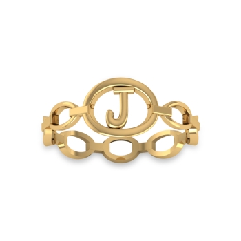 J Alphabet Gold Ring&hellip;
