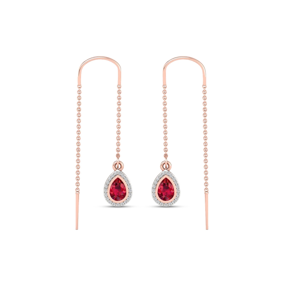 Sultana Gold Gemstone Diamond Earring
