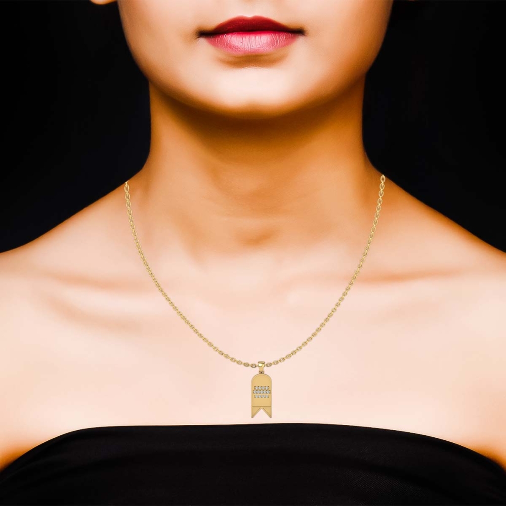 Thali Gold And Diamond Pendant 