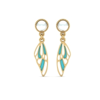 Nidhipati pearl gold drop earrings Nidhipati pearl gold drop earrings