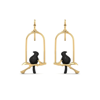 Parrot gold earring &hellip;