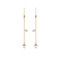 Purak pearl gold diamond earrings Purak pearl gold diamond earrings