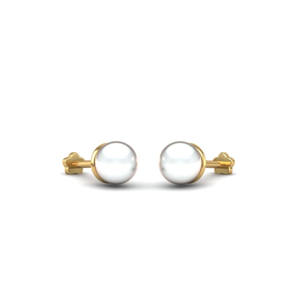 Jalsa gold pearl earring