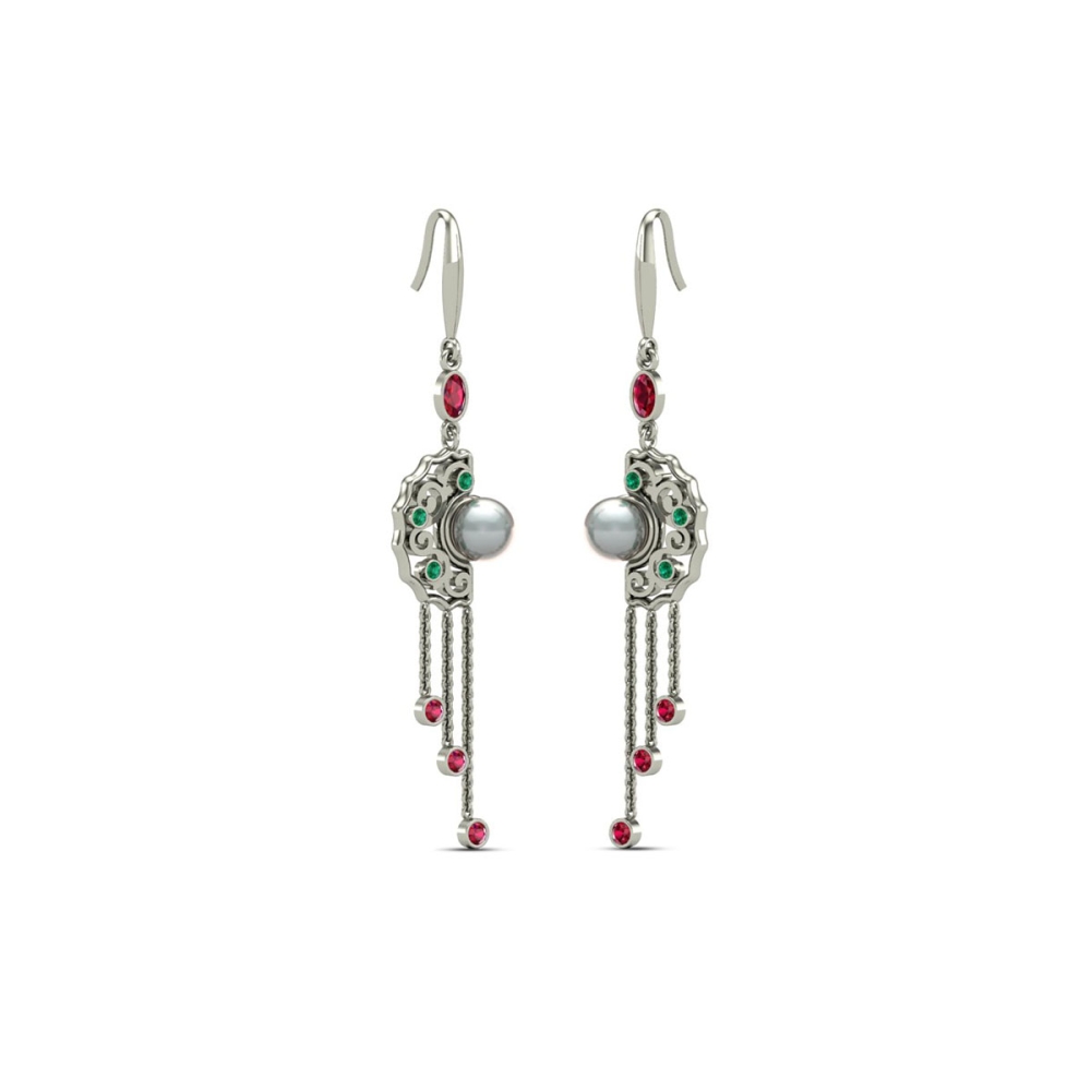 Jhanak gold pearl earring 