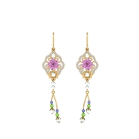 Dhara gold diamond pearl earring Dhara gold diamond pearl earring
