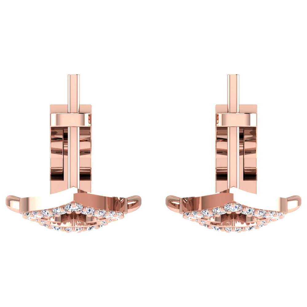 Kirti Rose Gold  Diamond Earrings 
