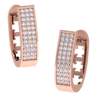 Advika Rose Gold Diamond Earrings Advika Rose Gold Diamond Earrings