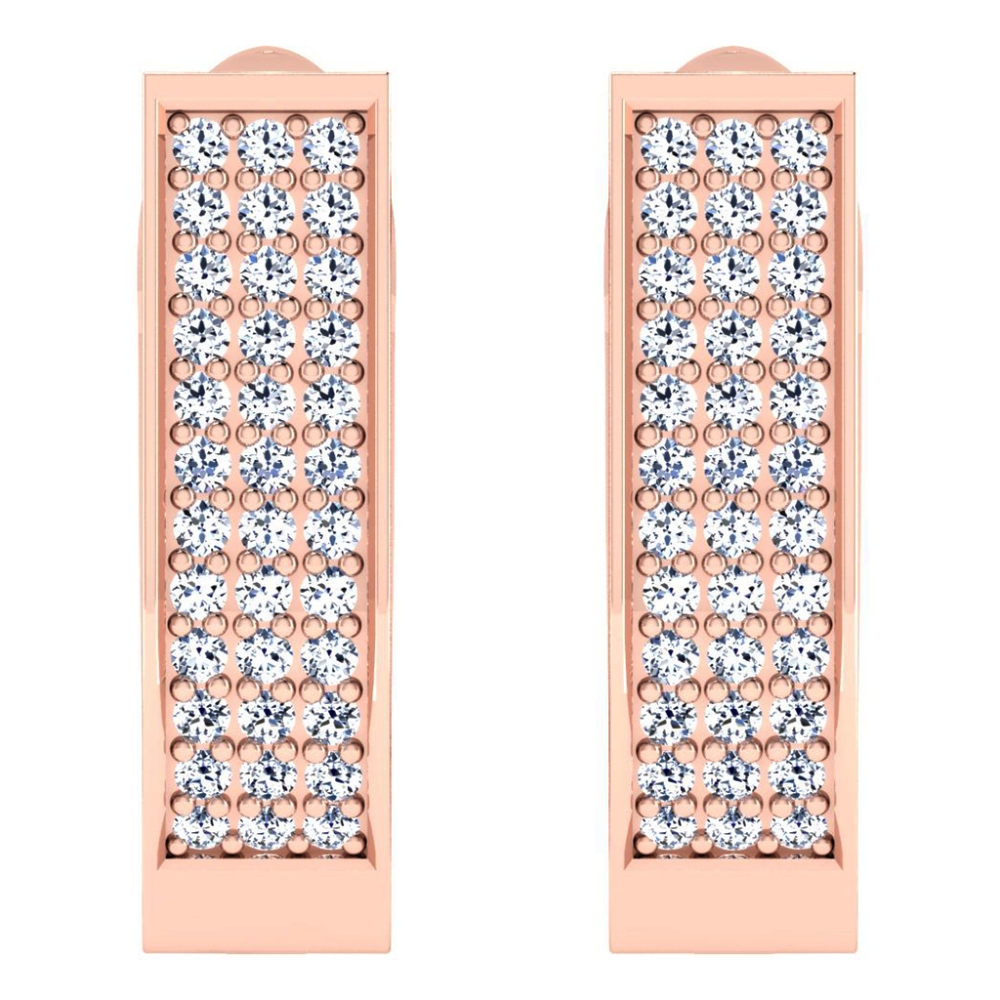 Advika Rose Gold Diamond Earrings 