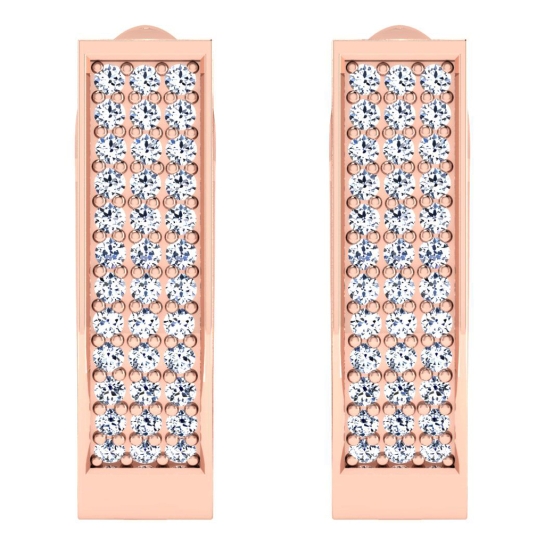 Advika Rose Gold Diamond Earrings 