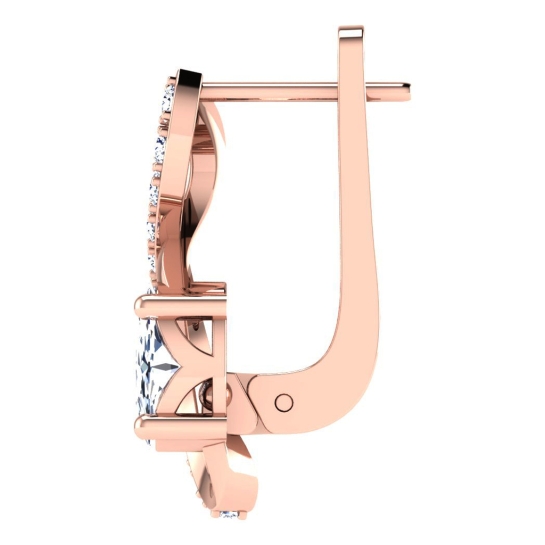 Dishita Rose Gold  Diamond Earrings 